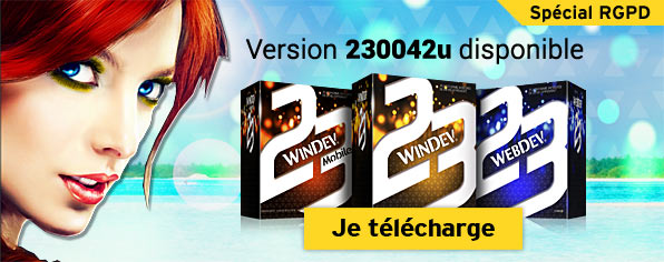 Nouvelle version "Update 1" spéciale RGPD de WINDEV, WEBDEV et WINDEV MOBILE 23 (42u)