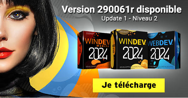 Nouvelle version "Update 1" de WINDEV, WEBDEV et WINDEV MOBILE 2004 (290061r)