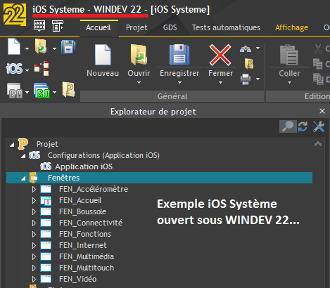 WINDEV 22 permet l'ouverture des projets iOS et Android de WINDEV Mobile...