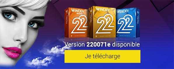 Une nouvelle version "Update 4" de WINDEV, WEBDEV et WINDEV MOBILE 22 est disponible en téléchargement.