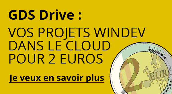 GDS Drive : le Gestionnaire De Sources dans le Cloud pour tous vos projets WINDEV, WEBDEV et WINDEV Mobile 22 est en ligne