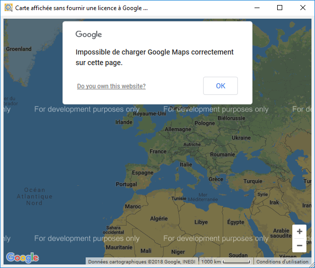 Champ carte Google, attention sans clé de licence l'affichage d'une carte  n'est pas immédiat... - PC SOFT - Blogs