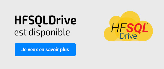 HFSQLDrive : vos fichiers de données dans le cloud en 3 clics !
