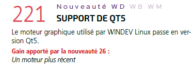 Le moteur graphique QT5 utilisé par les applications WINDEV 26 Linux est également utilisé par le serveur d'application de WEBDEV 26...