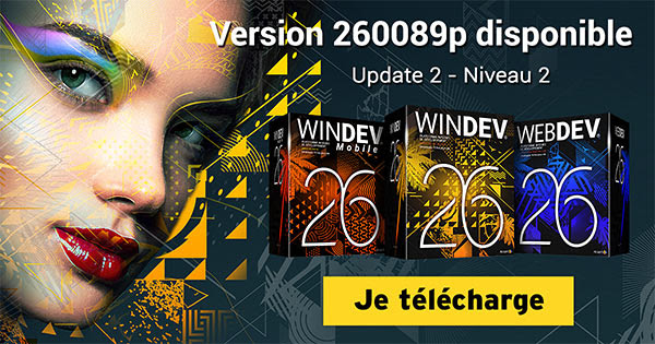 Nouvelle version "Update 2" de WINDEV, WEBDEV et WINDEV MOBILE 26 (89P)