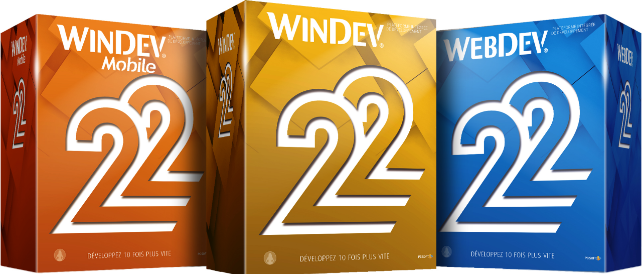 WINDEV, WEBDEV et WINDEV Mobile 22 sont disponibles en version finale dans l'espace téléchargement de notre site !